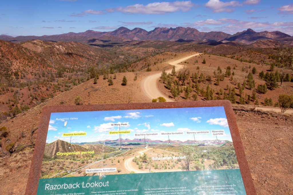 Flinders Ranges Razorback Lookout Road Map Razorback Lookout - spectacular views of the Heysen Range | Hiking the ...